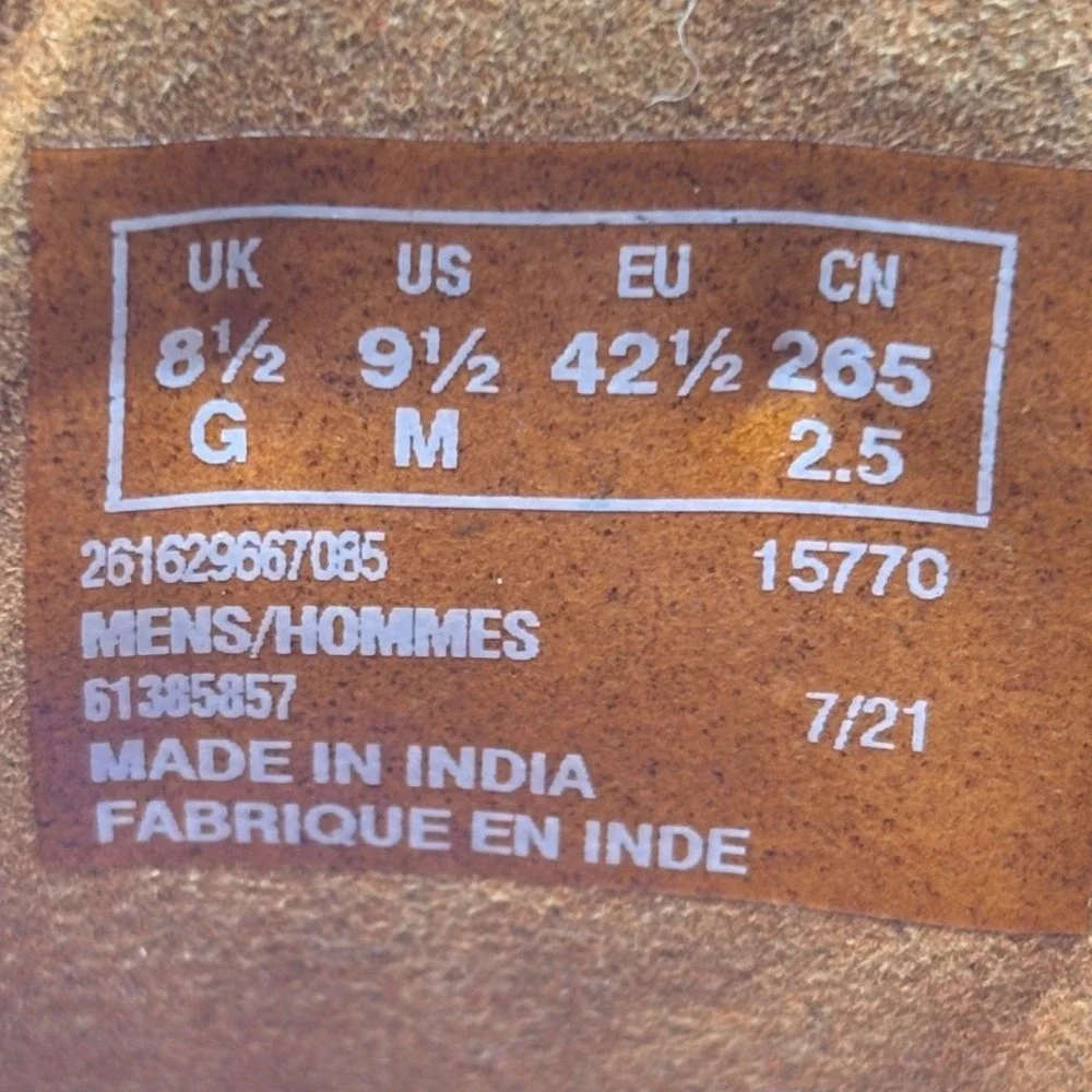 Clarks Collection Extreme Comfort Brown Leather Chukka Boots Mens 9.5
